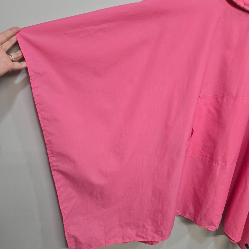Vintage Harolds Rain Poncho OS Pink Packable Hooded Gorpcore Barbiecore Festival - Picture 6 of 9